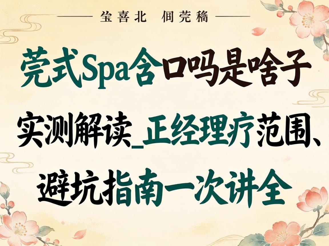 ݸʽspa��������ɶ����ʵ����_�������ƹ�ģ���ܿ�ָ��һ�ν�ȫ