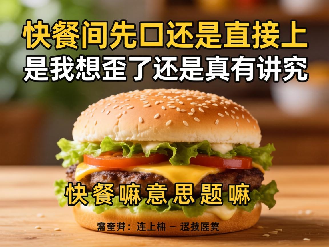 快餐是先口还是直接上，这问题嘛意思？是我想歪了还是真有讲究？