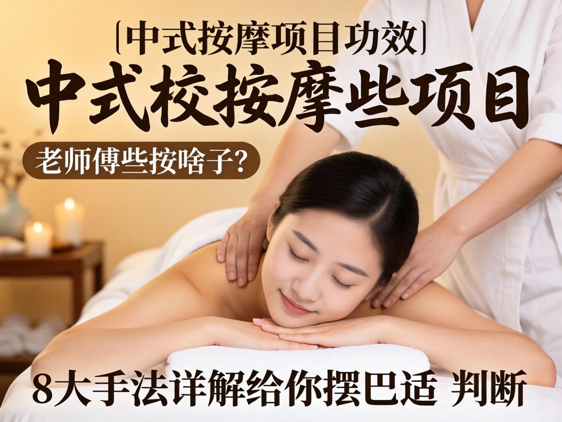 中式推拿项目和功效|先生傅些在按啥子？？？？8大手法详解给你摆巴适