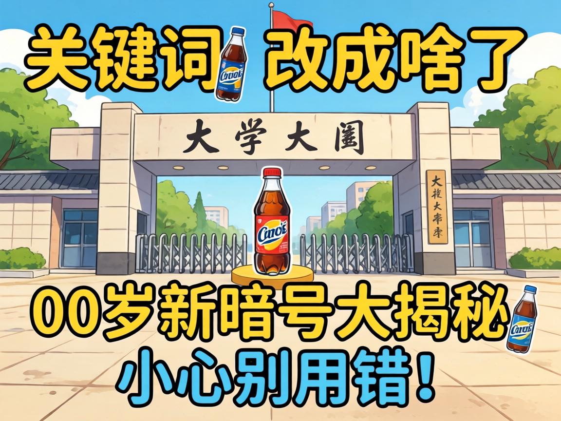 大学门口不放饮料改成啥了？00后新暗号大揭秘，小心别用错！