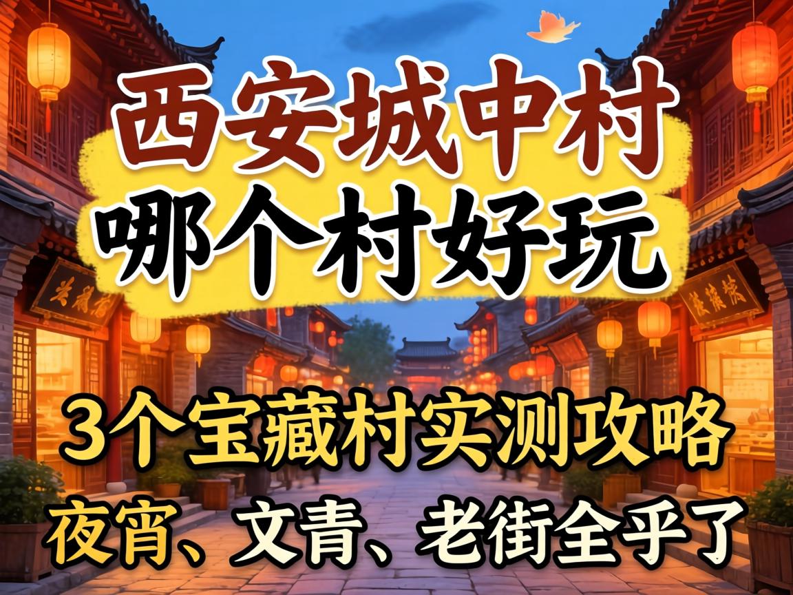 西安城中村哪个村好玩？3个宝藏村实测攻略，夜宵、文青、老街全乎了！