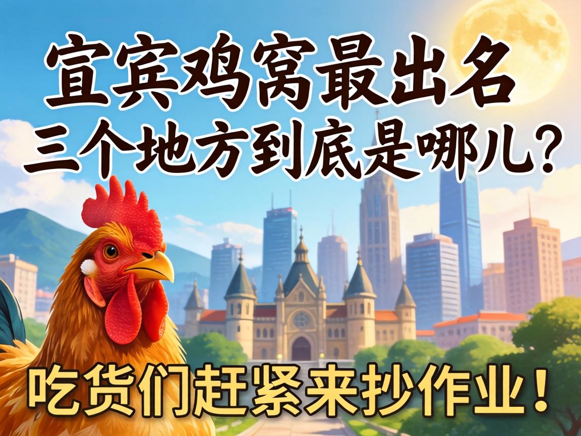 宜宾鸡窝最出名三个地方到底是哪儿?吃货们赶紧来抄作业!