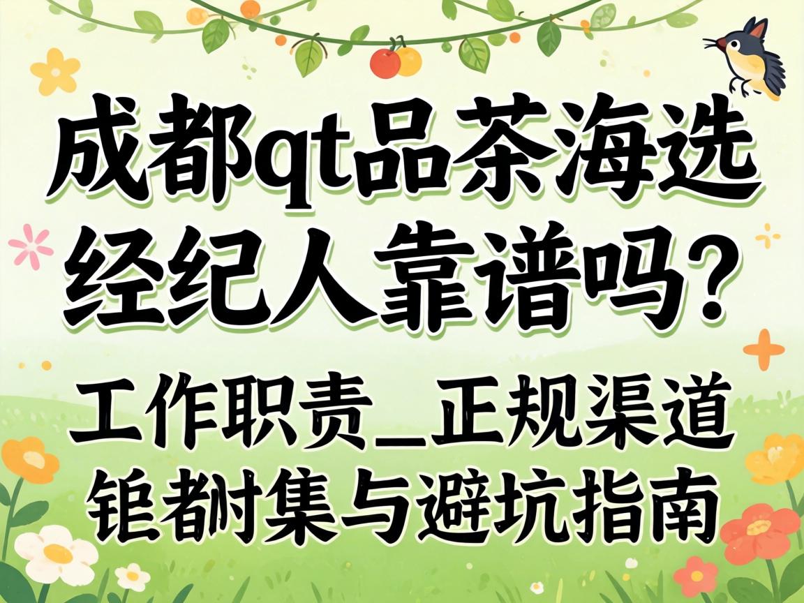 成都qt品茶海选经纪人靠谱吗?工作职责_正规渠道与避坑指南