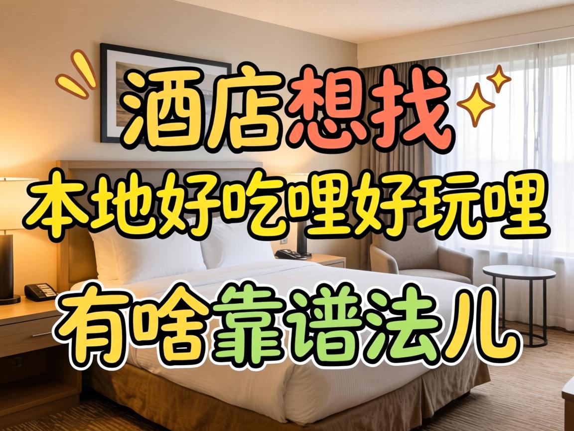在酒店想找本地好吃哩好玩哩,有啥靠谱法儿?