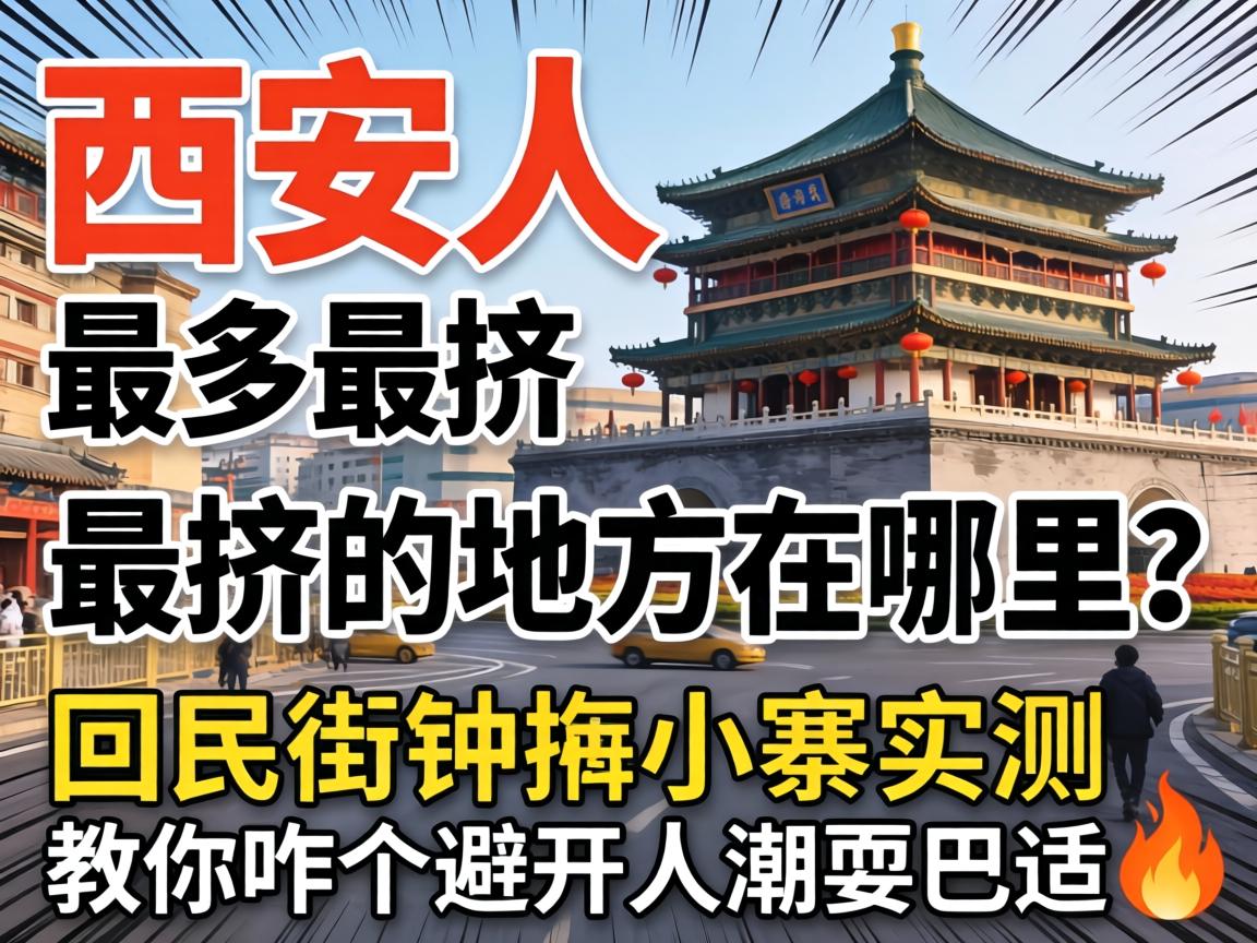 西安人最多最挤的地方在哪？？_回民街钟楼小寨实测，，，教你咋个避开人潮耍巴适?