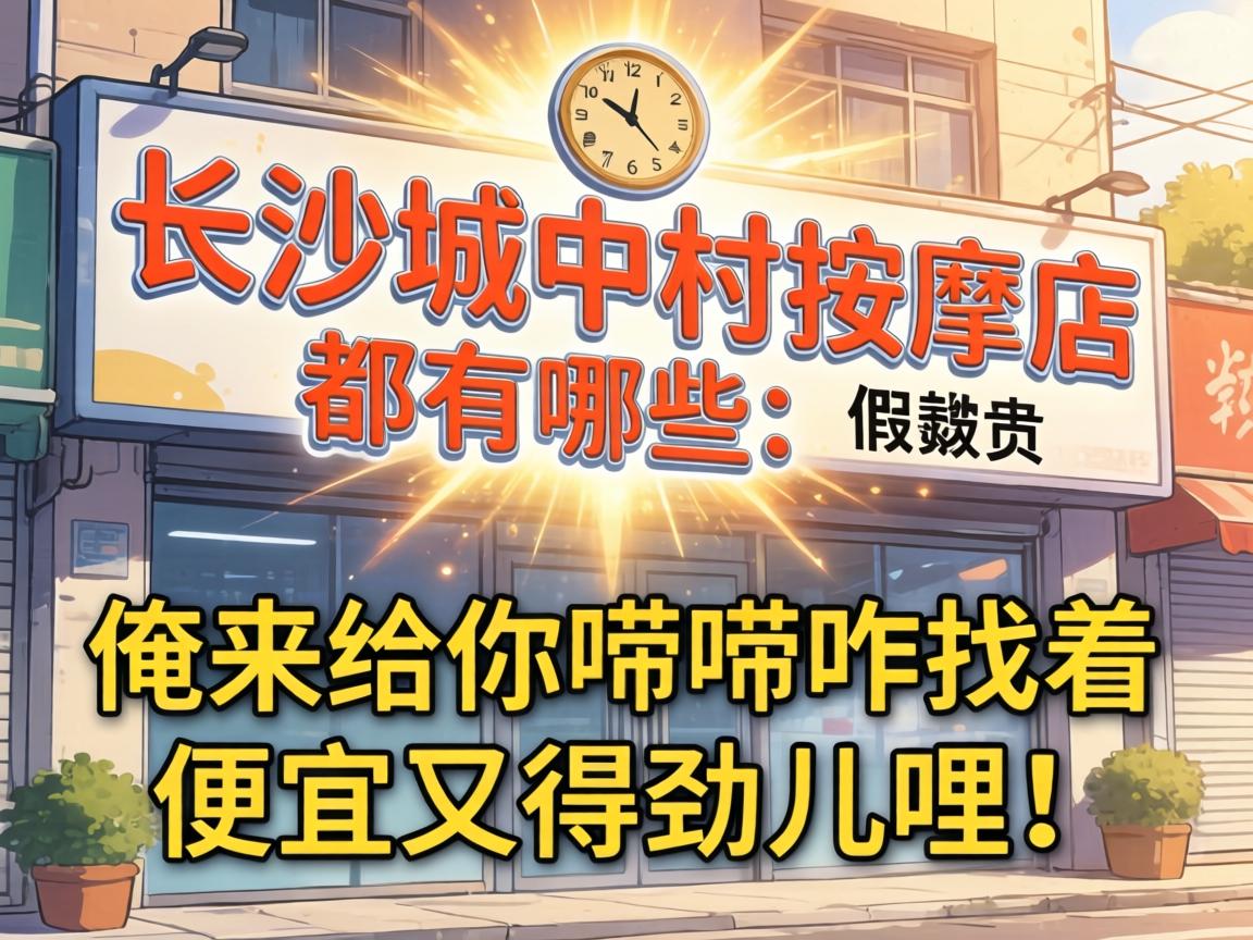 长沙城中村按摩店都有哪些？俺来给你唠唠咋找着便宜又得劲儿哩！