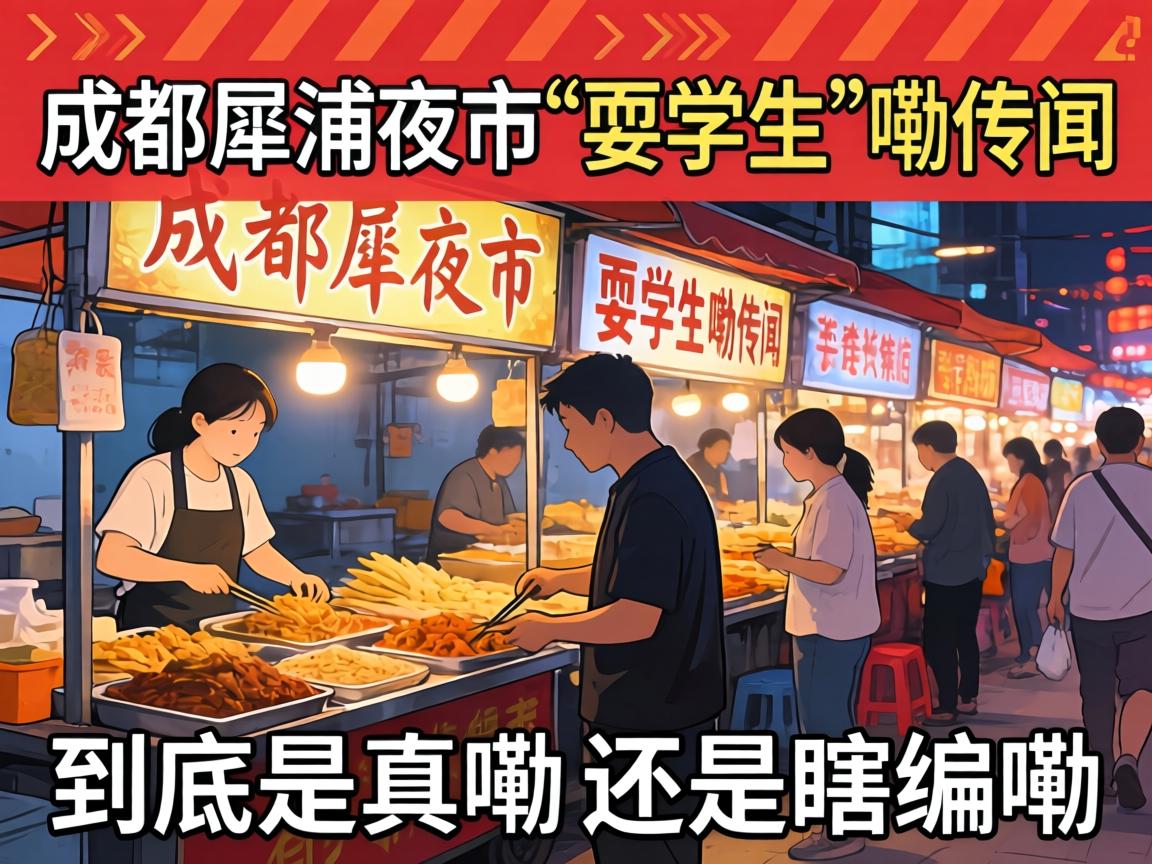 成都犀浦夜市“耍学生”嘞传闻，到底是真嘞还是瞎编嘞？