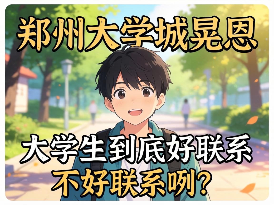 在郑州大学城晃悠，，大学生究竟好联系欠好联系咧？？？？