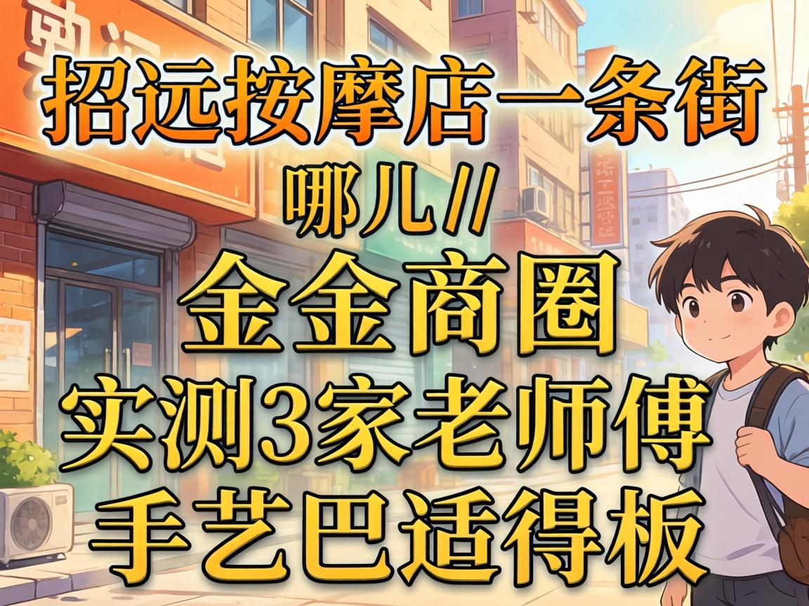 招远推拿店一条街在哪儿金街商圈实测3家老师傅手艺巴适得板