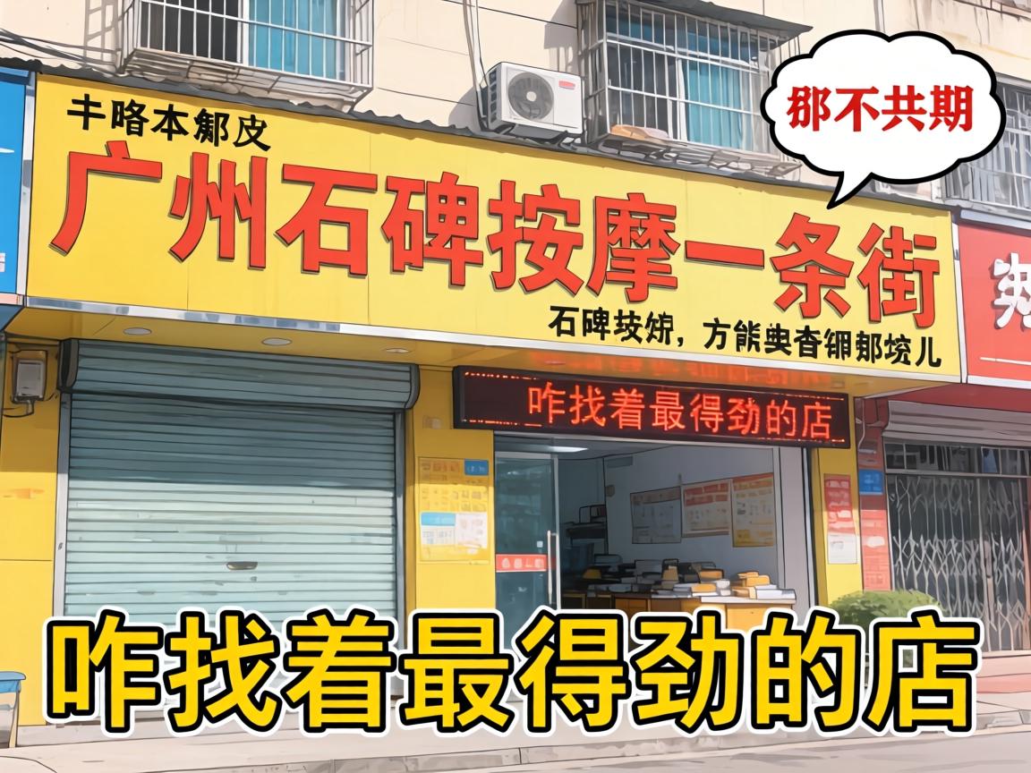 广州石牌按摩一条街在哪块儿?咋找着最得劲的店?