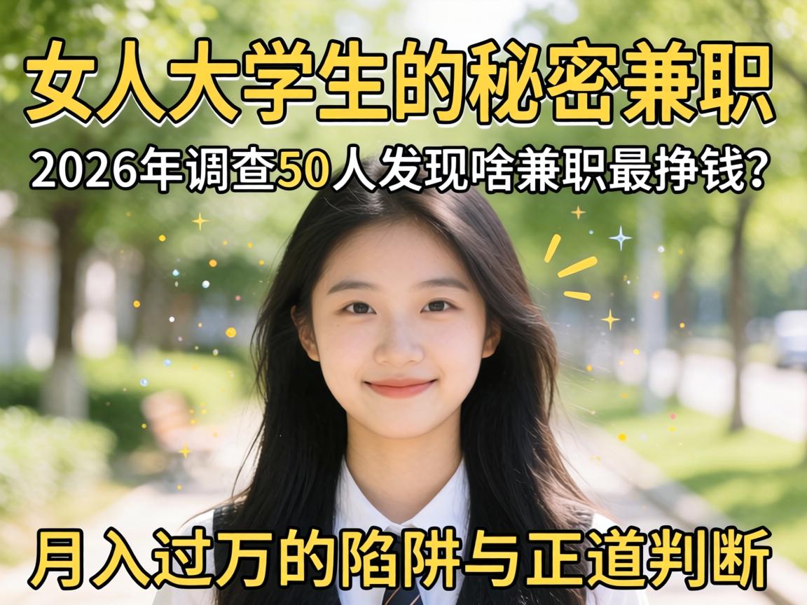 女大学生的神秘兼职，，，，，2026年视察50人发明啥兼职最挣钱？？？？月入过万的陷阱与正道