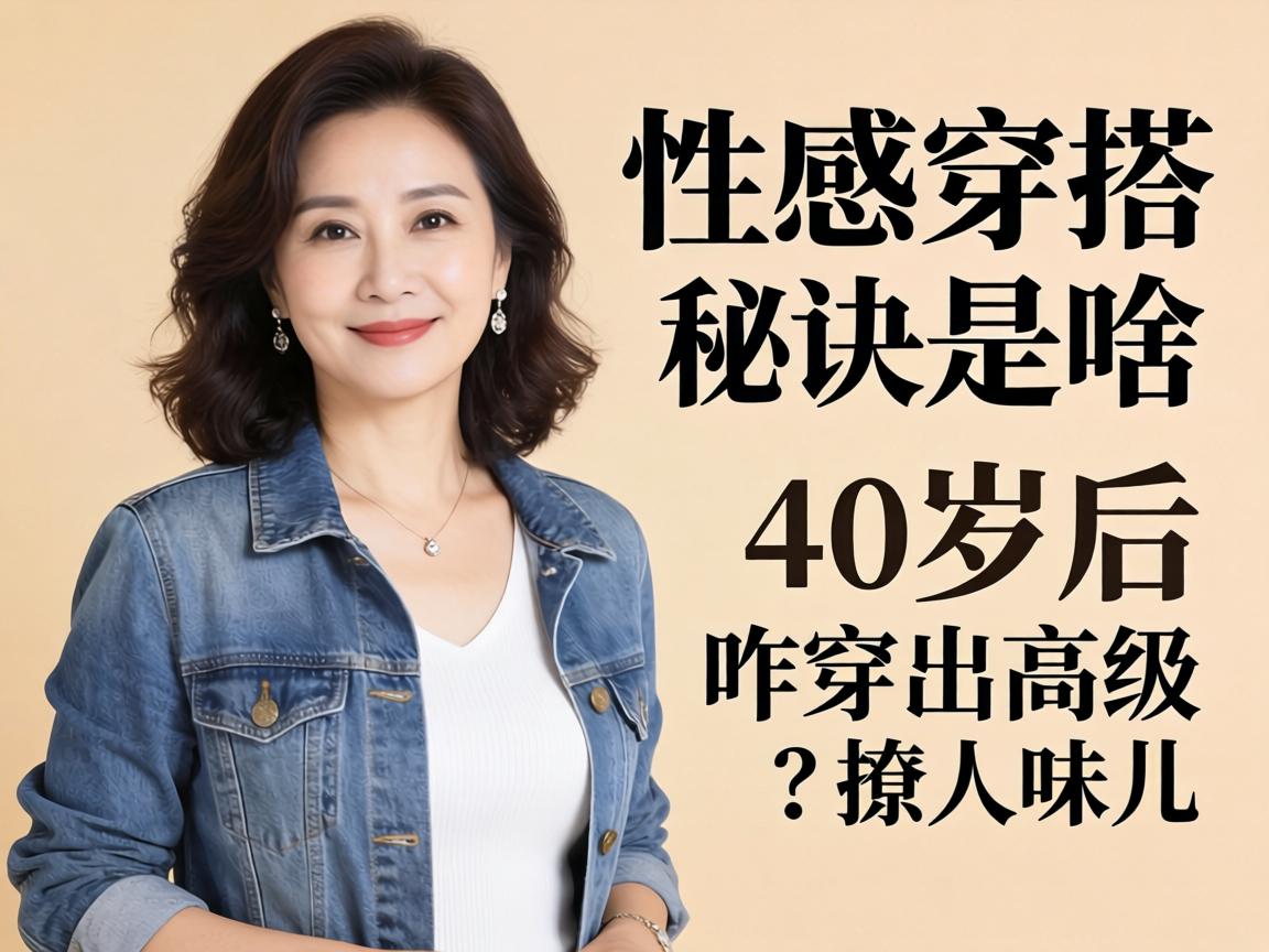 中年性感美女穿搭秘诀是啥？40岁后咋穿出高级撩人味儿？