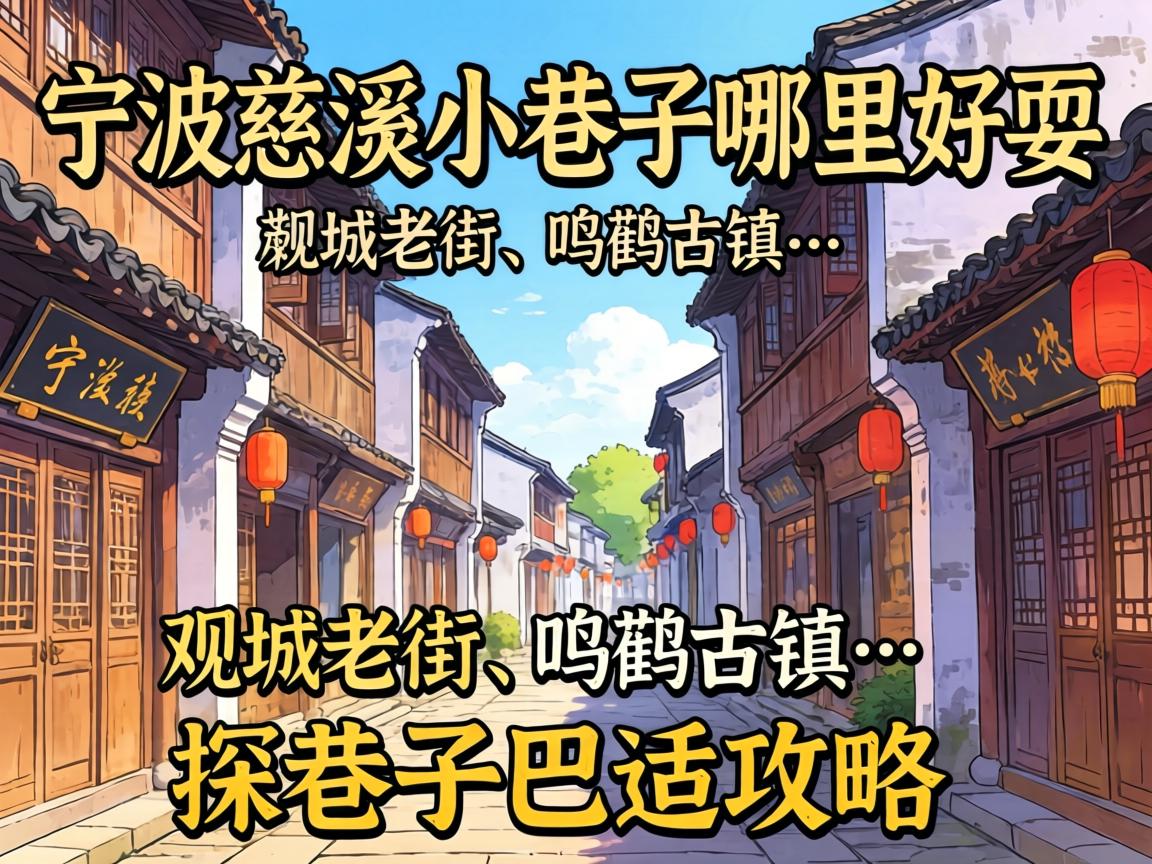 宁波慈溪小巷子那里好耍？？？观城老街、鸣鹤古镇…探巷子巴适攻略