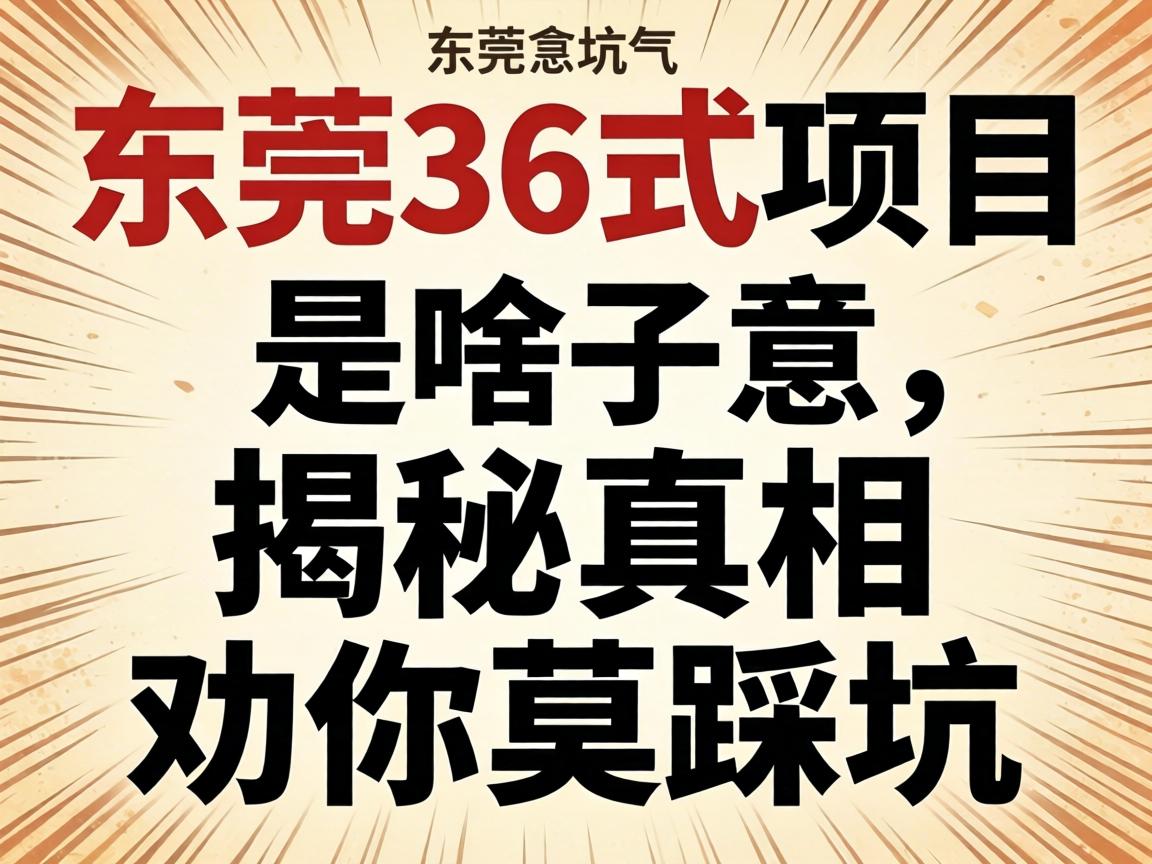 ¶«Ý¸36ʽÏîÄ¿ÊÇɶ×ÓÒâ˼ ½ÒÃØÕæÏàȰÄãĪ²È¿Ó