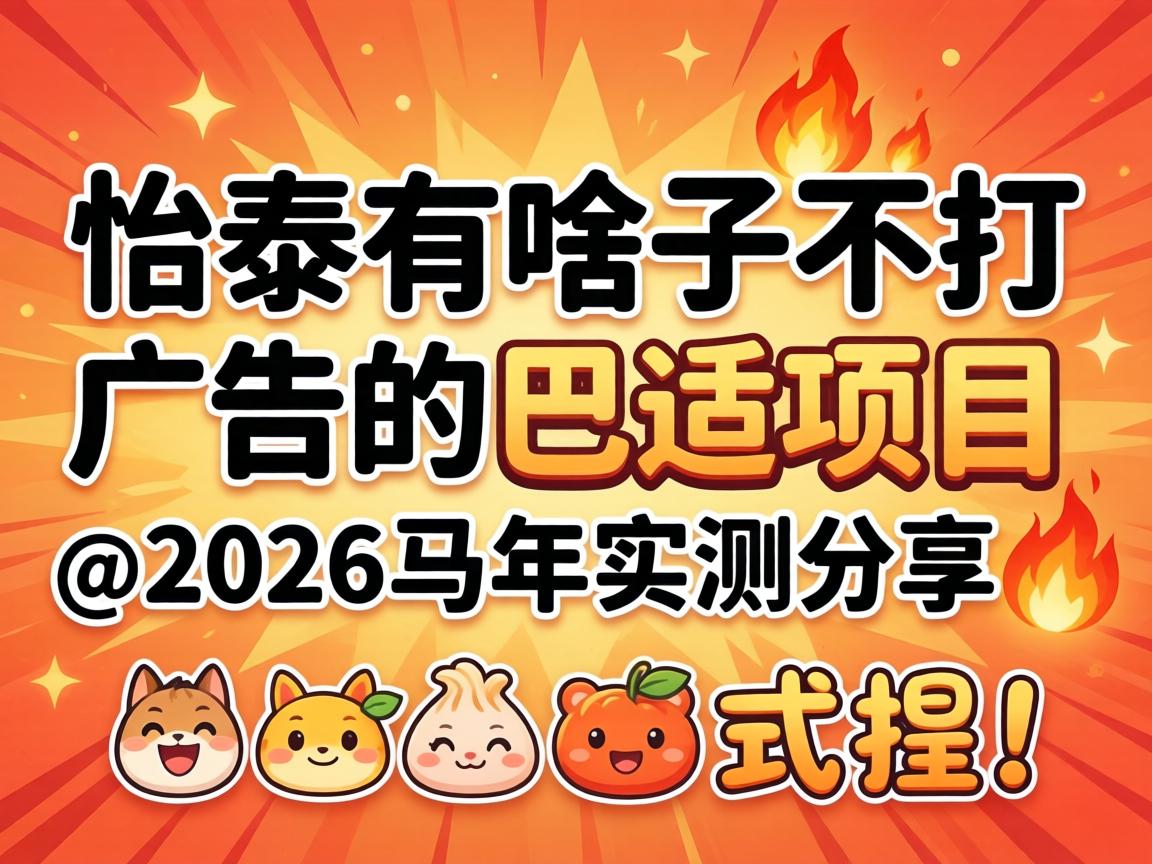 âùÌ©ÓÐɶ×Ó²»´ò¹ã¸æµÄ°ÍÊÊÏîÄ¿_2026ÂíÄêʵ²â·ÖÏí?