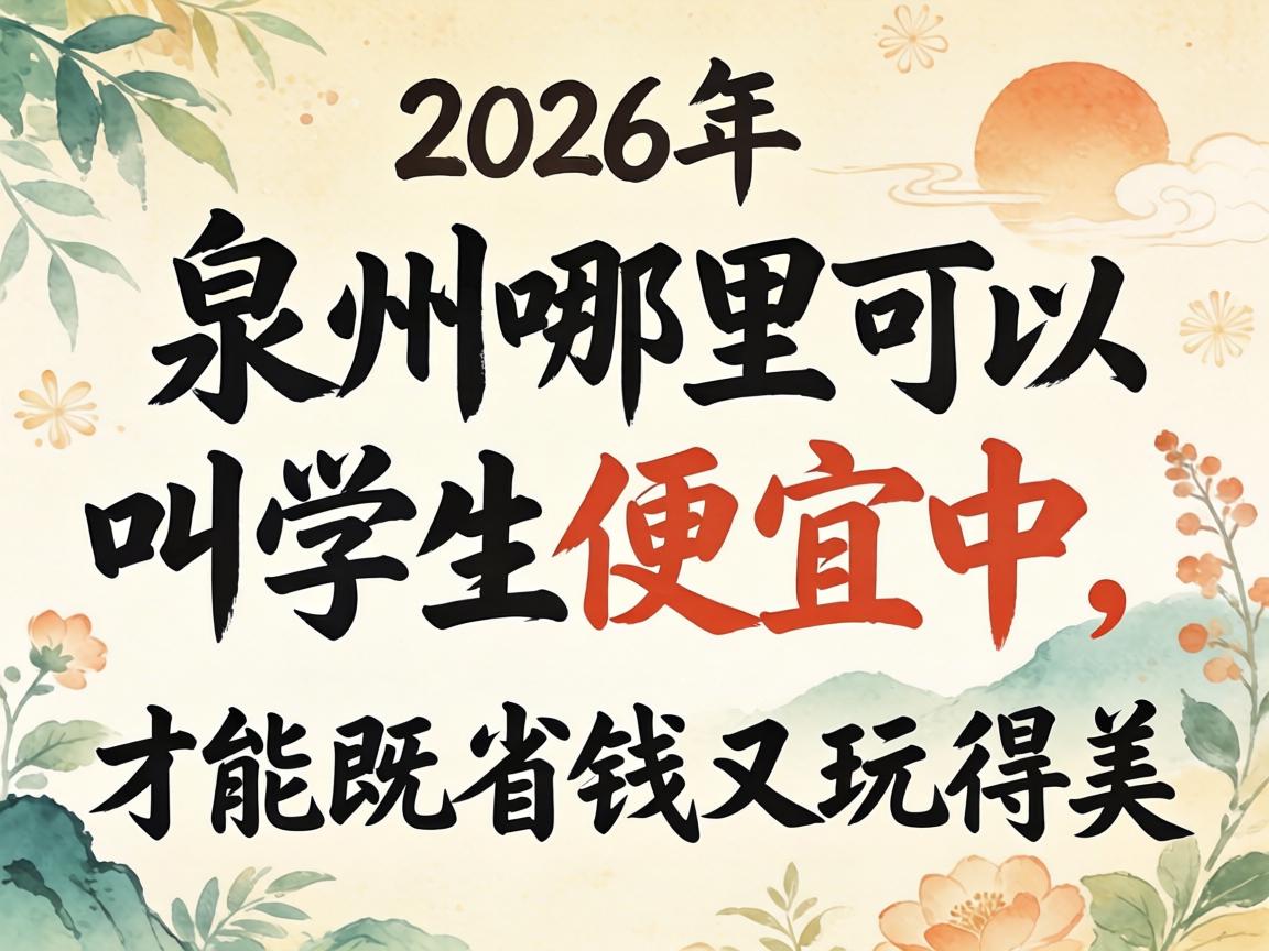 2026����Ȫ��������Խ�ѧ�����Ƶ����Ż���ʡǮ���������