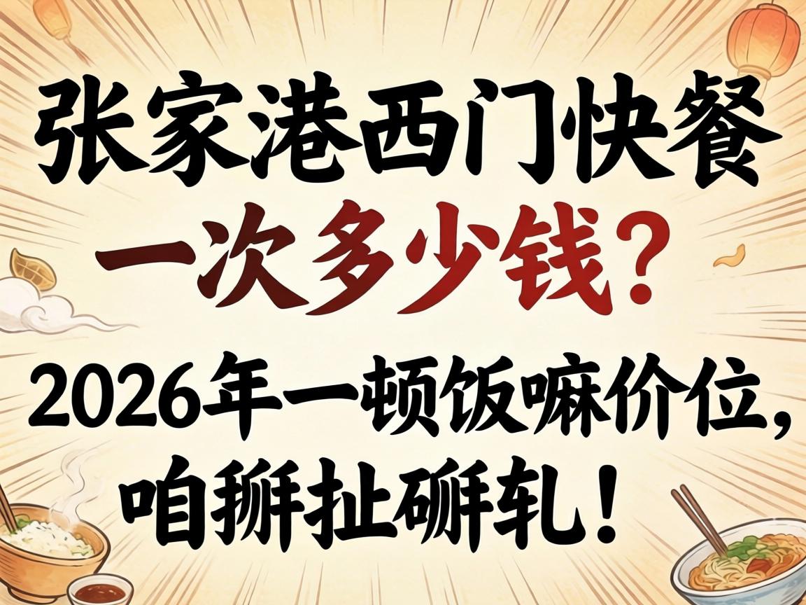张家港西门快餐一次几多钱？？2026年一顿饭嘛价位，，，，咱掰扯掰扯！