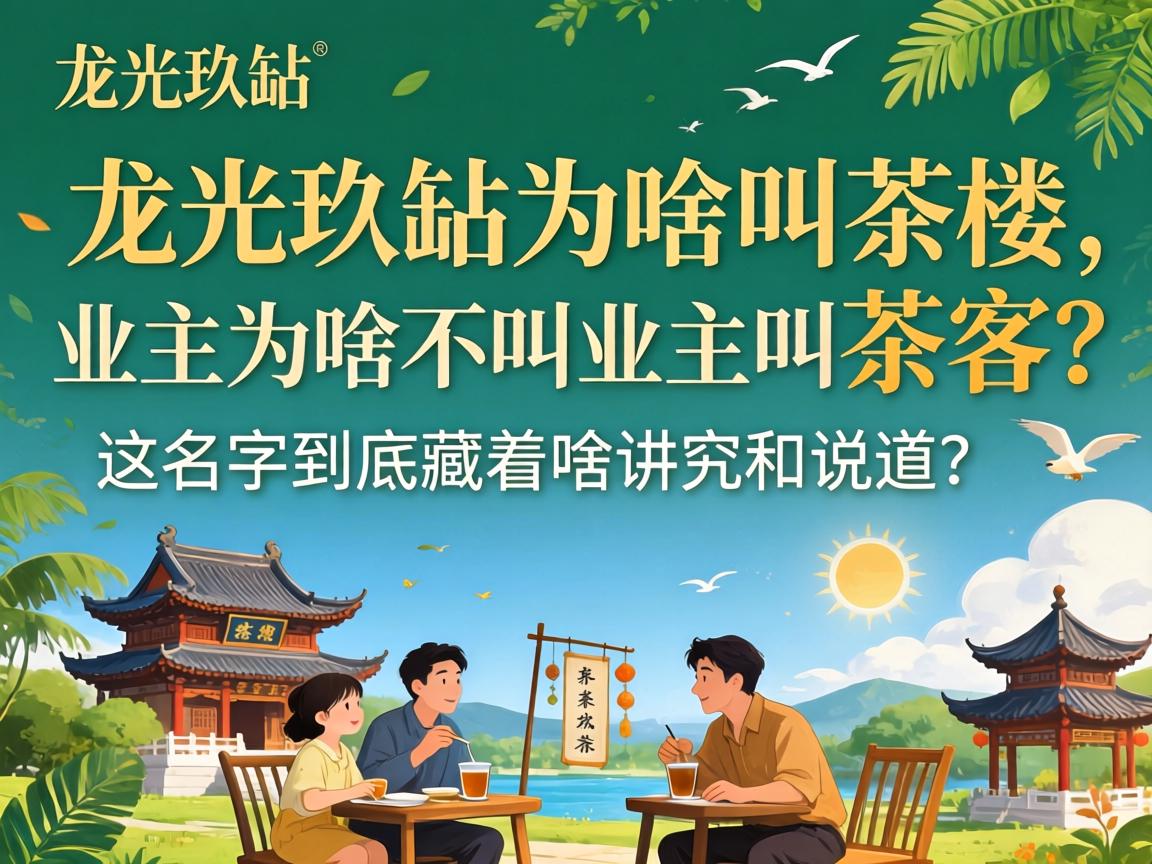 龙光玖钻为啥叫茶楼，业主为啥不叫业主叫茶客？这名字到底藏着啥讲究和说道？