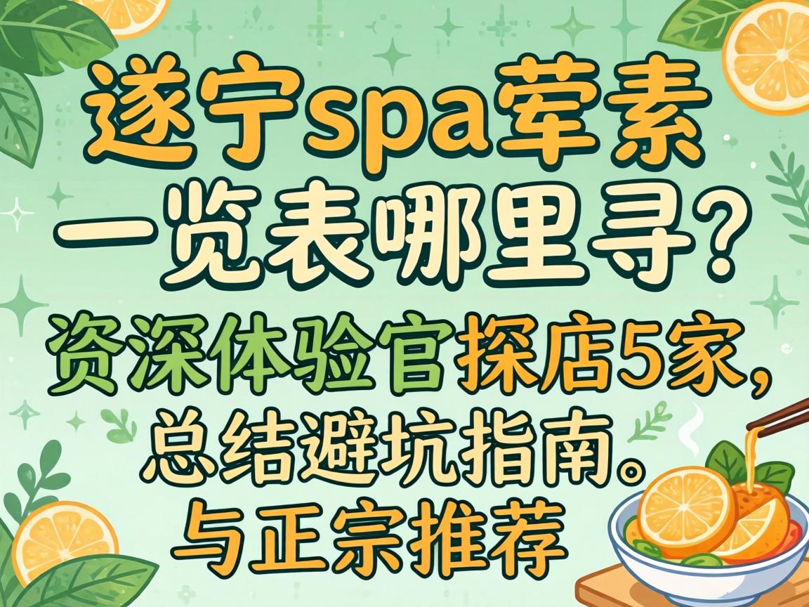 ����spa����һ��������Ѱ�����������̽��5�����ܽ�ܿ�ָ���������Ƽ�