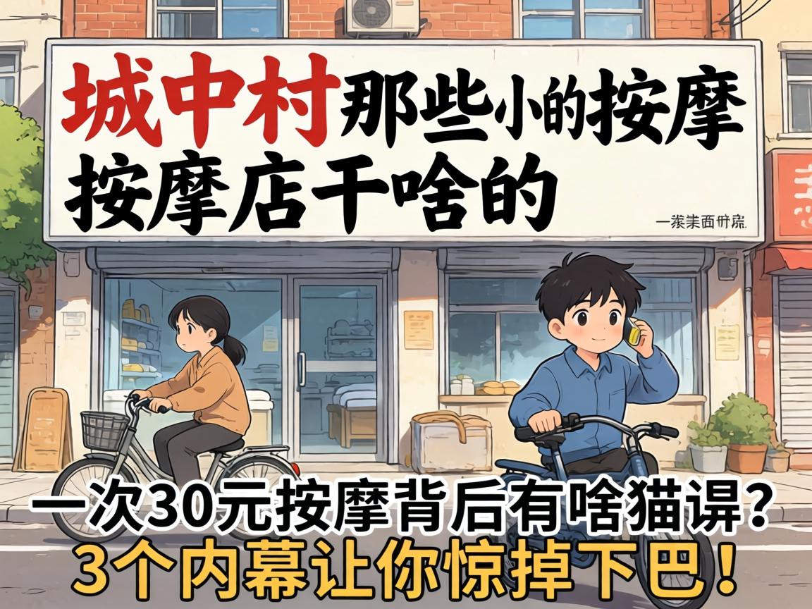 城中村那些小的按摩按摩店干啥的，一次30元按摩背后有啥猫腻？3个内幕让你惊掉下巴！