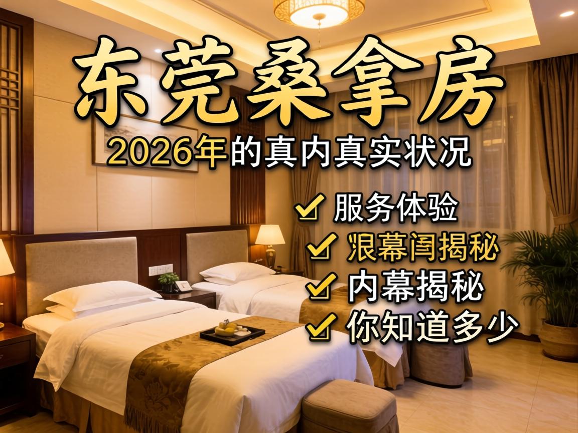 东莞桑拿房在2026年的真实状况、服务体验与内幕揭秘,你知道多少?