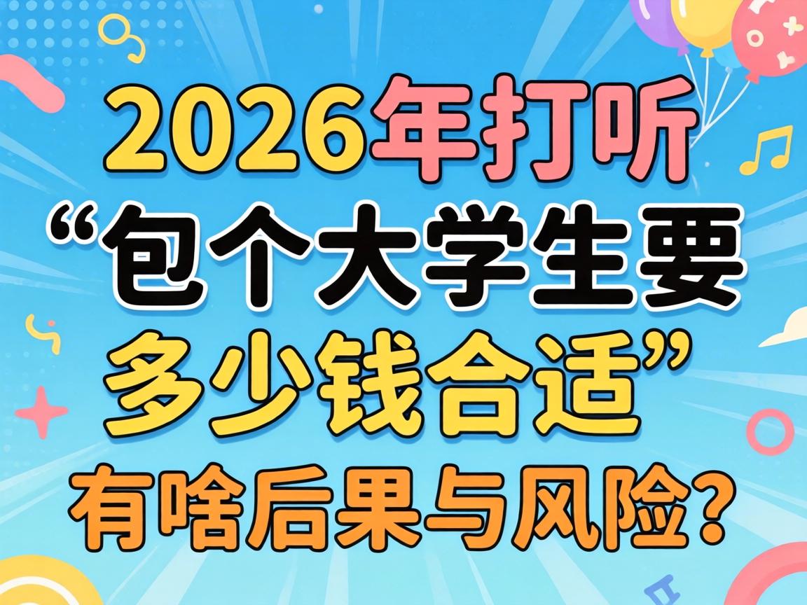 2026年探听“包个大学生要几多钱相宜”有啥后果与风险？