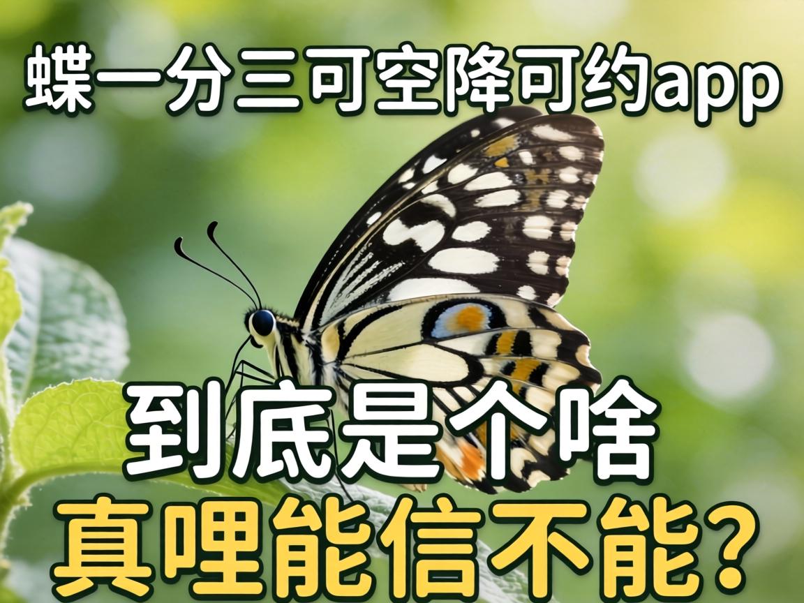 “蝶一分三可空降可约app”到底是个啥？真哩能信不能？
