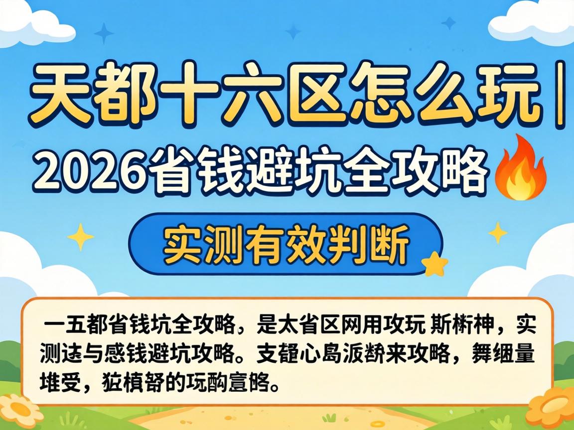 Ì춼ʮÁùÇøÔõÃ´Íæ | 2026ʡǮ±Ü¿ÓÈ«¹¥ÂÔ?ʵ²âÓÐЧ