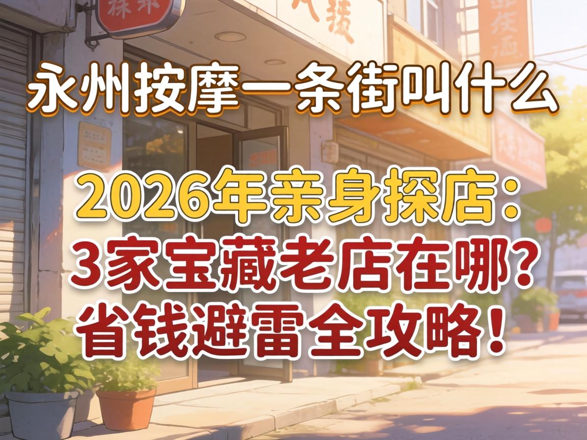 永州推拿一条街叫什么，2026年亲自探店：3家宝藏老店在哪？省钱避雷全攻略！