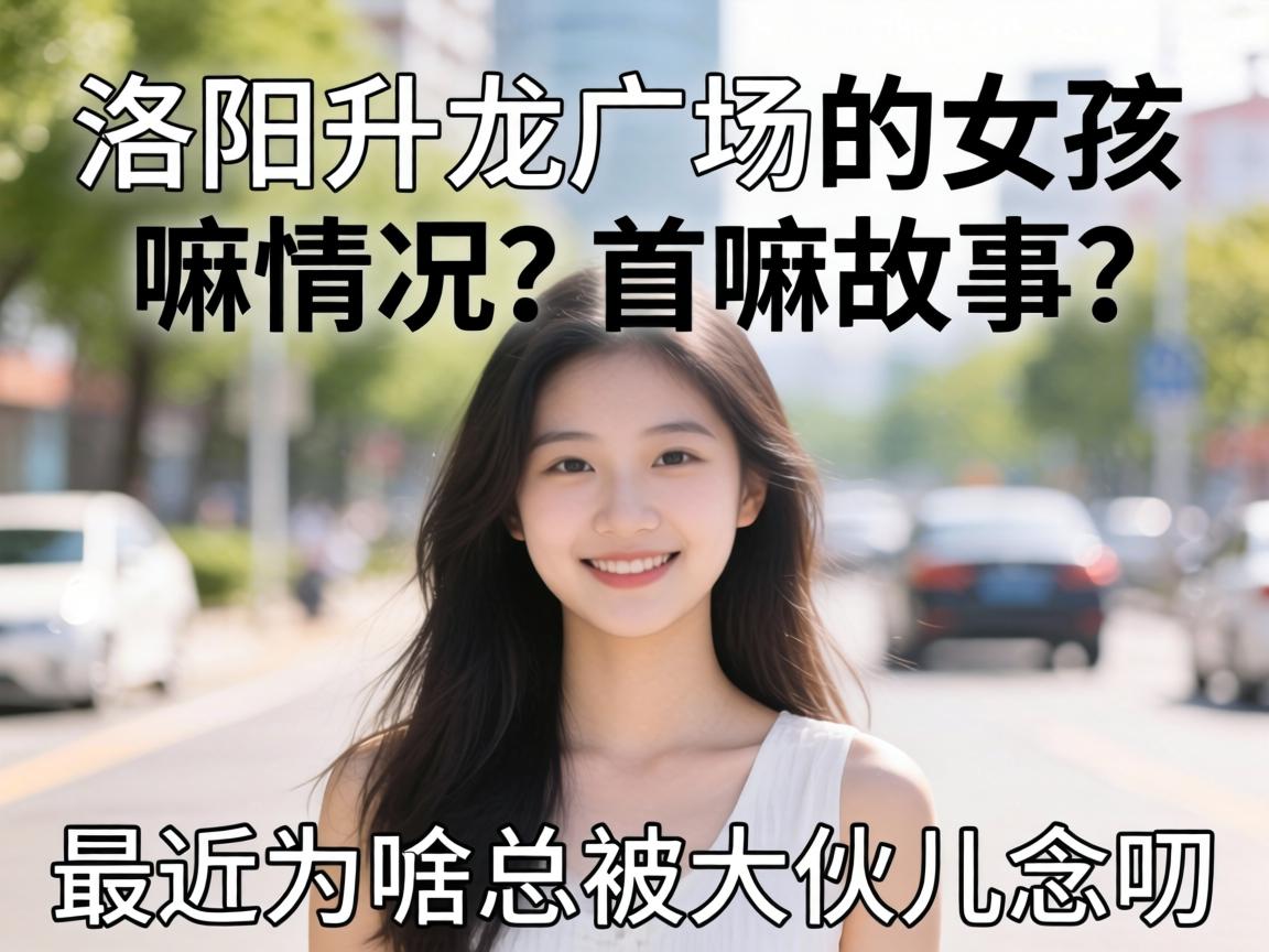 洛阳升龙广场的女孩嘛情况？有嘛故事？最近为嘛总被大伙儿念叨？