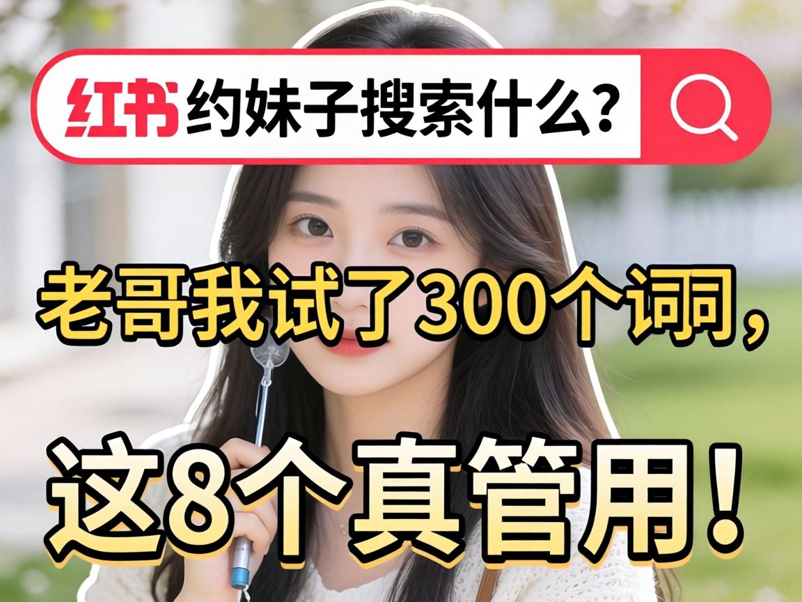 幼红书约妹子搜索什么？老哥我试了300个词，这8个真管用！