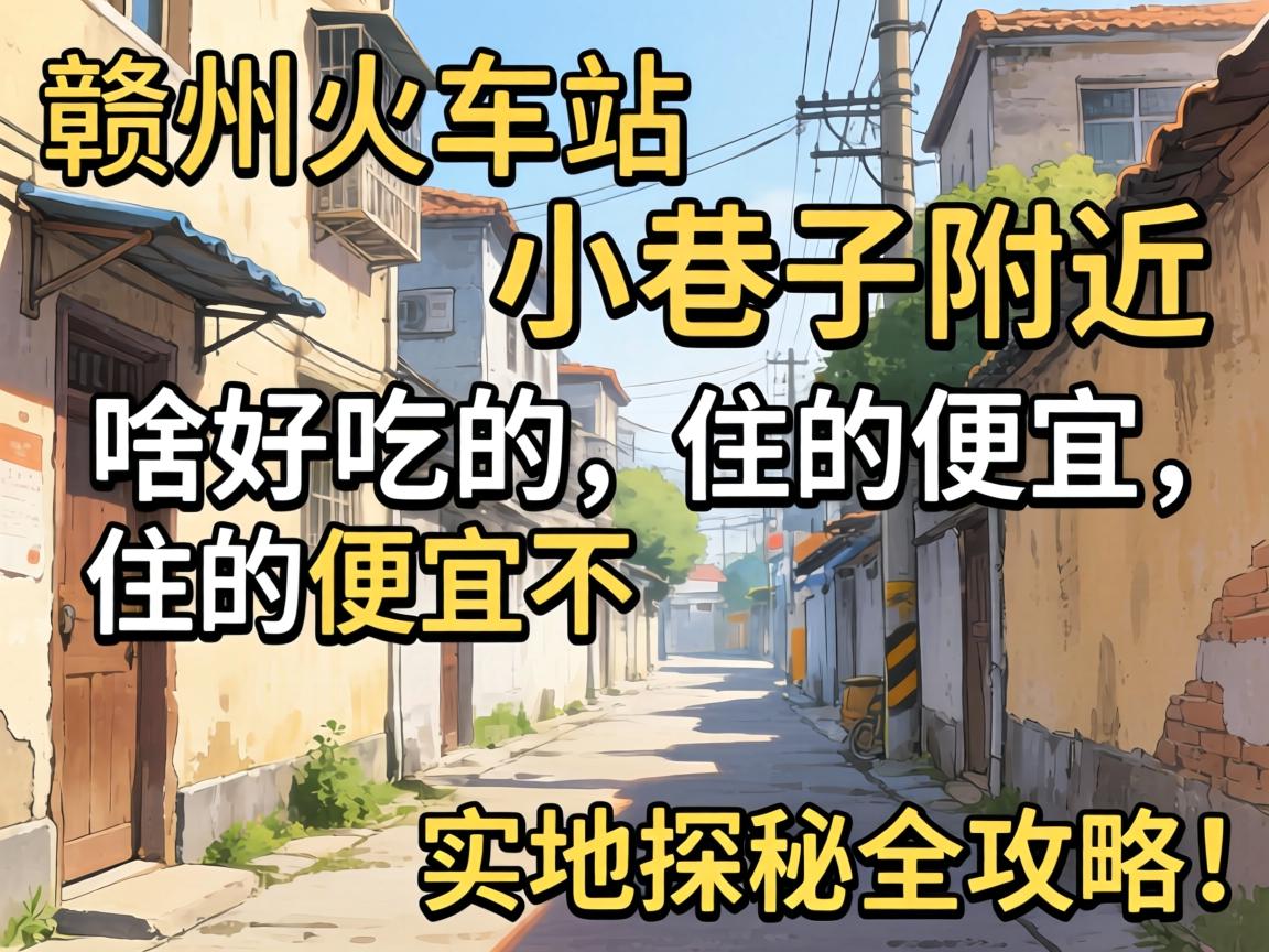 赣州火车站小巷子附近有啥好吃的、住的便宜不?实地探秘全攻略!