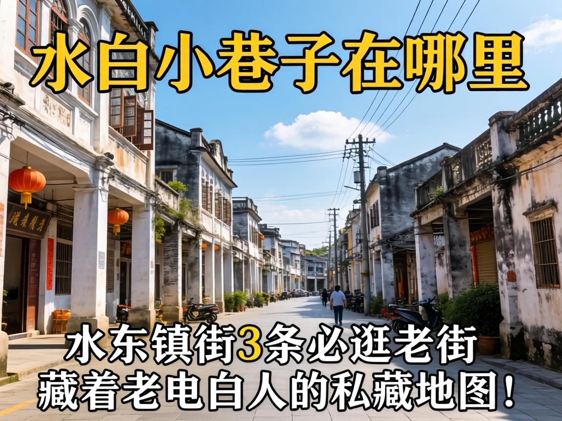 电白幼小路在哪里？水东镇这3条必游老街，藏着老电白人的私藏地图！