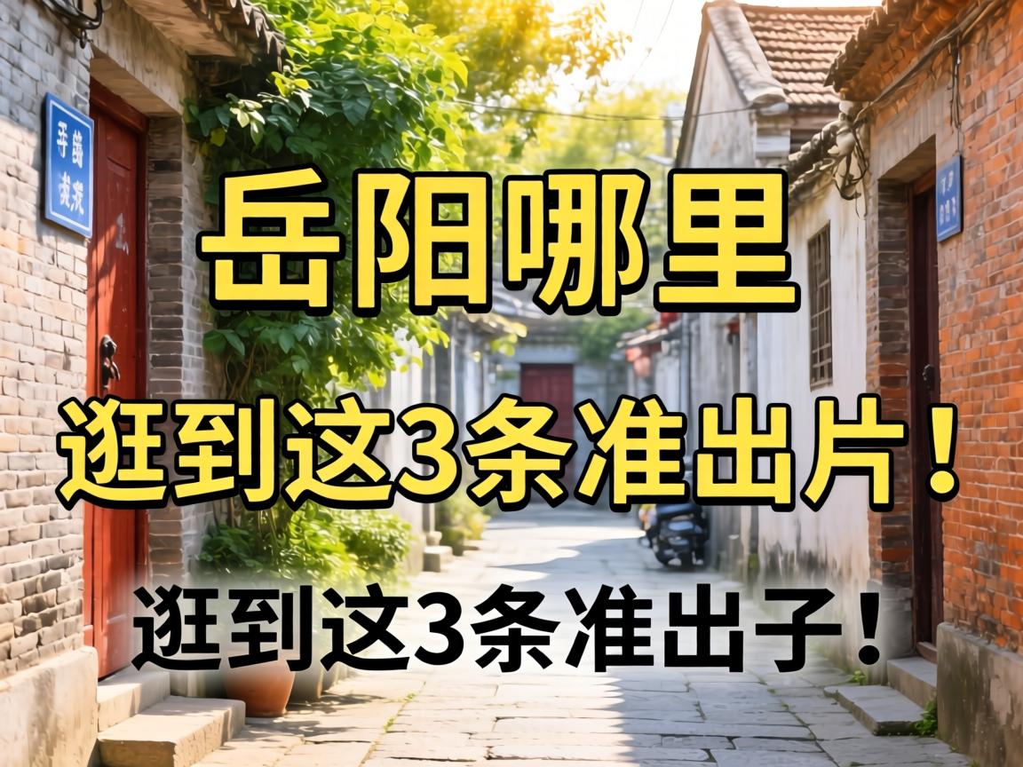 岳阳那里有休闲的小巷子？？？？逛到这3条准出片！