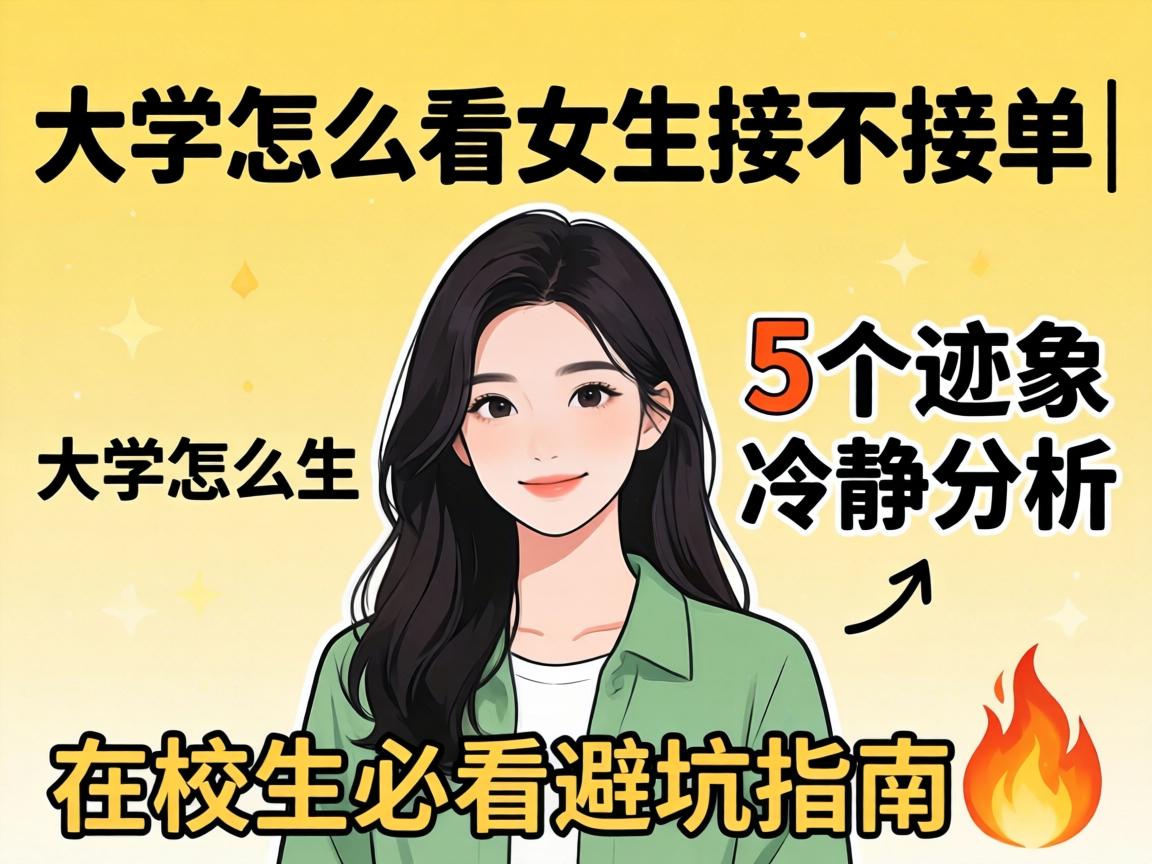 大学怎么看女生接不接单｜5个迹象冷静分析 在校生必看避坑指南?
