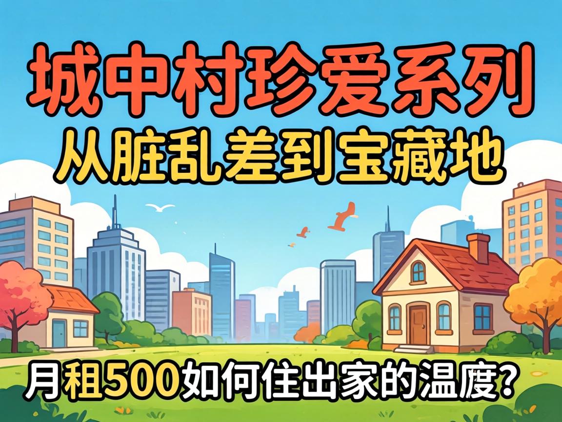 城中村珍爱系列,从脏乱差到宝藏地，月租500如何住出家的温度？