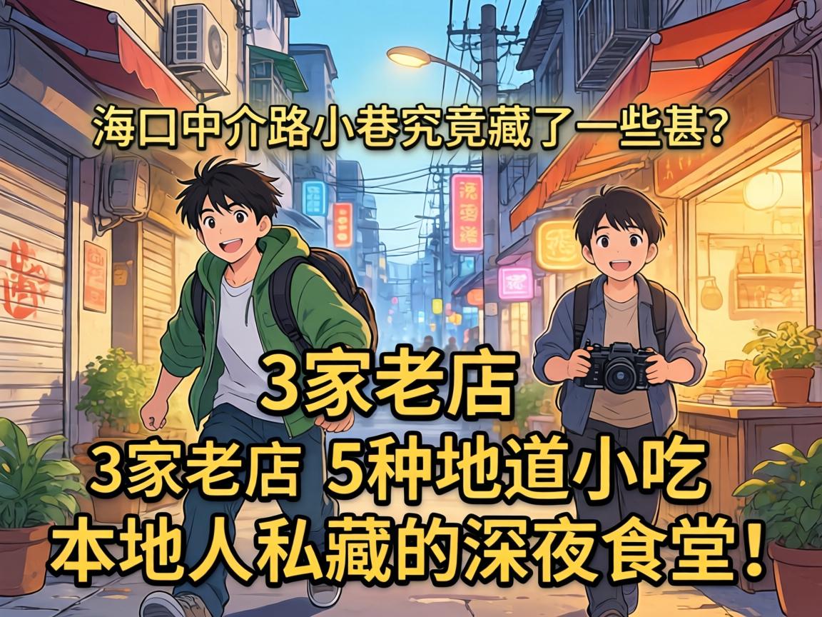 海口中介路小巷究竟藏了些甚？3家老店、5种地道小吃与本地人私藏的深夜食堂！