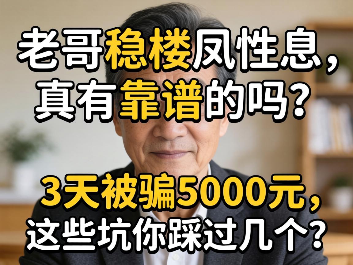 老哥稳楼凤性息，真有靠谱的吗？3天被骗5000元，这些坑你踩过几个？