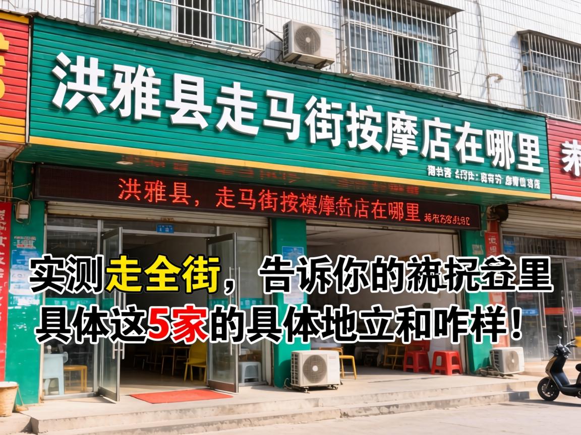 洪雅县走马街推拿店在哪里？实测走全街，通知你这5家的具体地位和咋样！