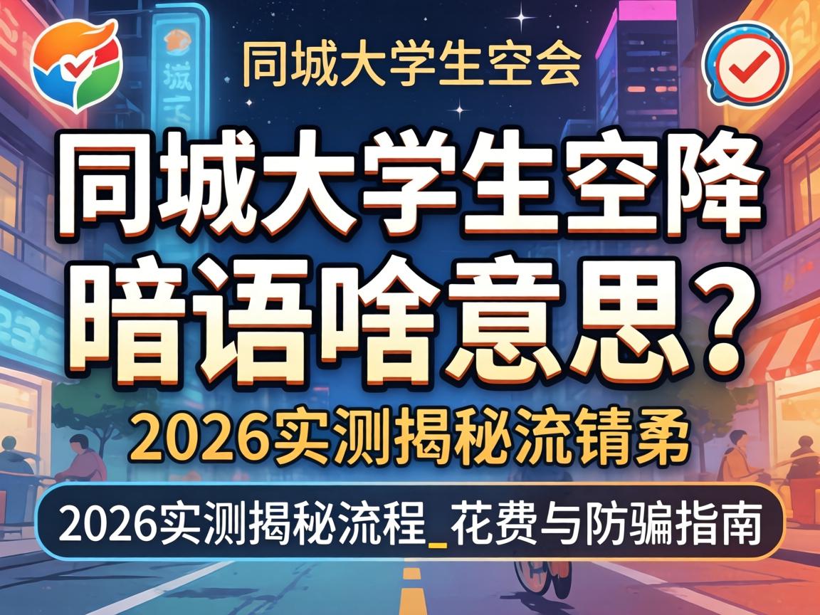 同城大学生空降隐语啥意思？2026实测揭秘流程_破费与防骗指南