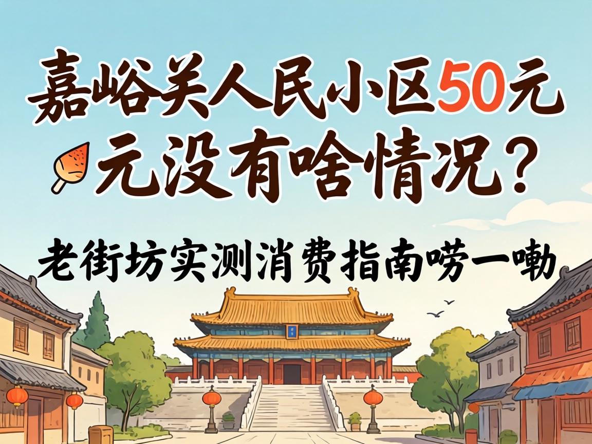 嘉峪关人民小区50元没有啥情况？老街坊实测消费指南唠一唠