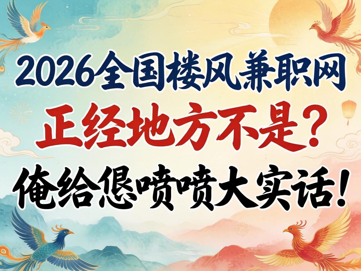 2026天下楼凤兼职网是正经地方不是？？？？俺给恁喷喷大真话！