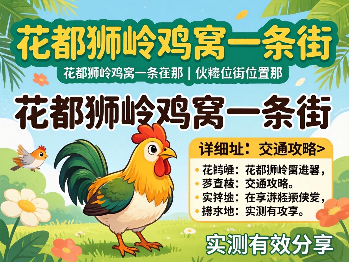 花都狮岭鸡窝一条街位置在哪 | 详细地址、交通攻略、实测有效分享