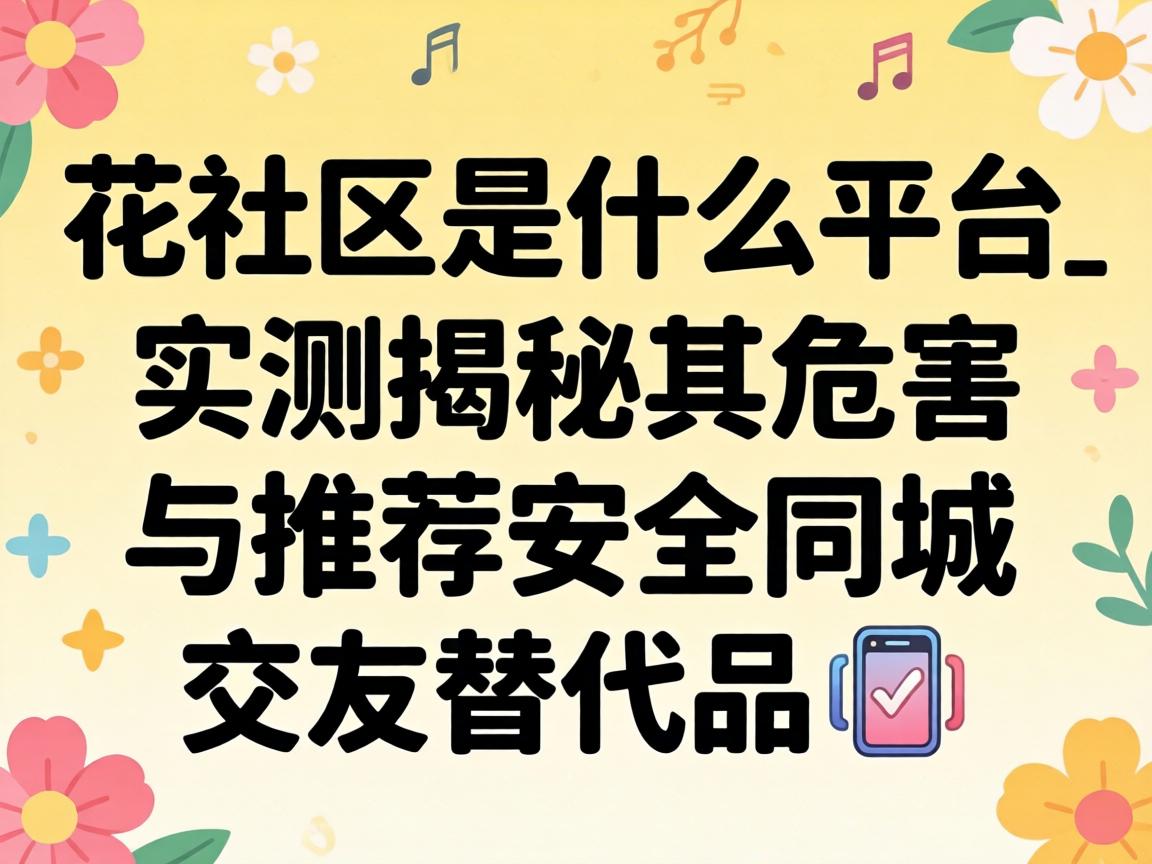 花社区是什么平台_实测揭秘其风险与推荐安全同城交友代替品?