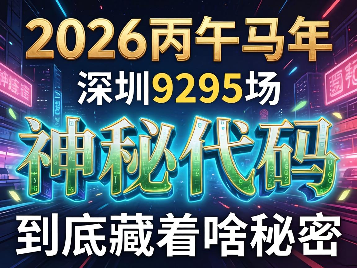 在2026丙午马年，深圳9295场这个神秘代码到底藏着啥秘密？