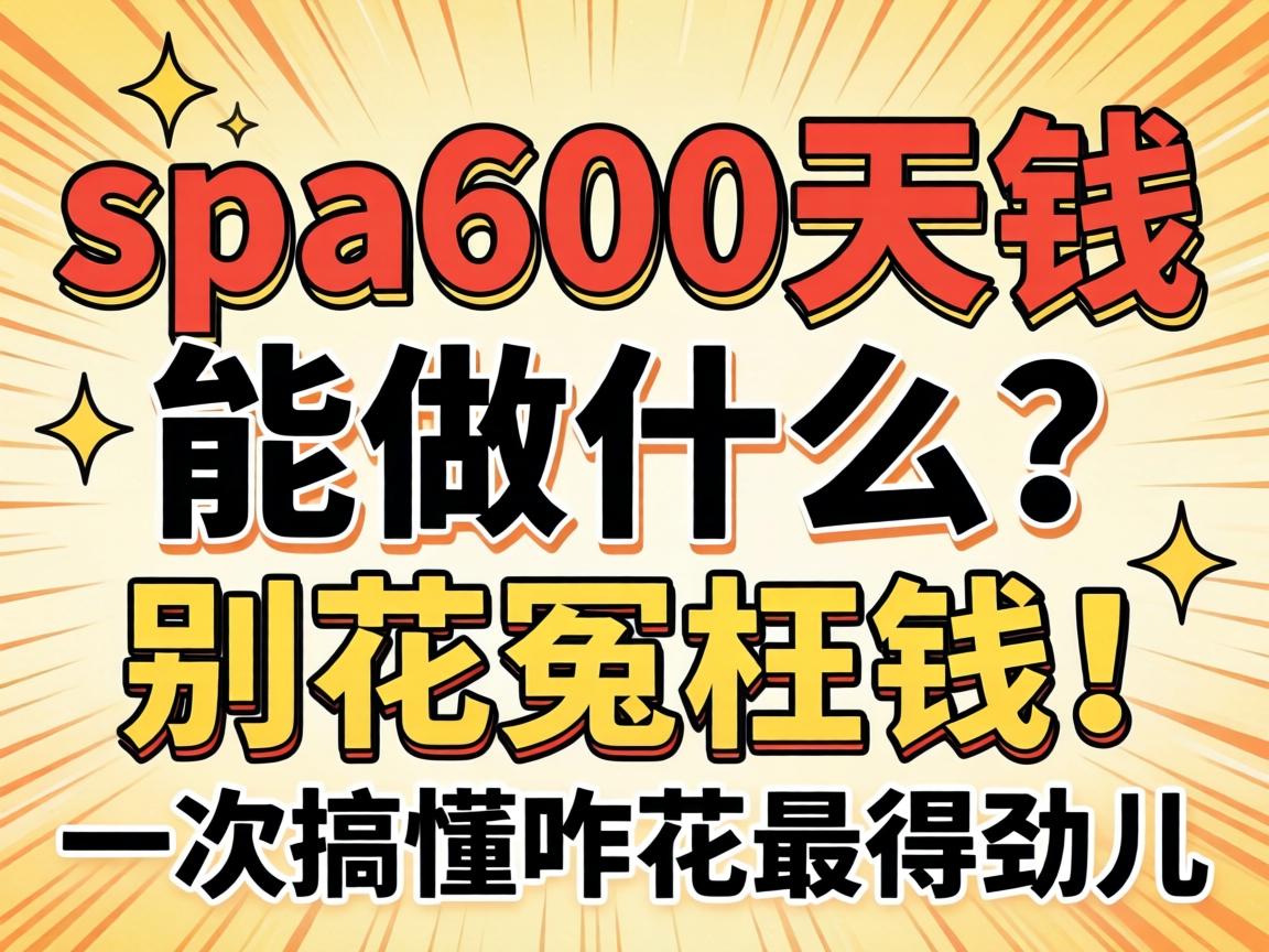spa600块钱能做什么？？？别花冤枉钱！一次搞懂咋花最得劲儿