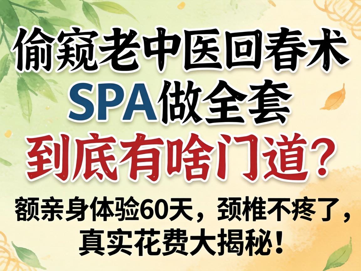 偷窥老中医回春术SPA做全套，到底有啥蹊径？额亲自履历60天，颈椎不疼了，真实破费大揭秘！