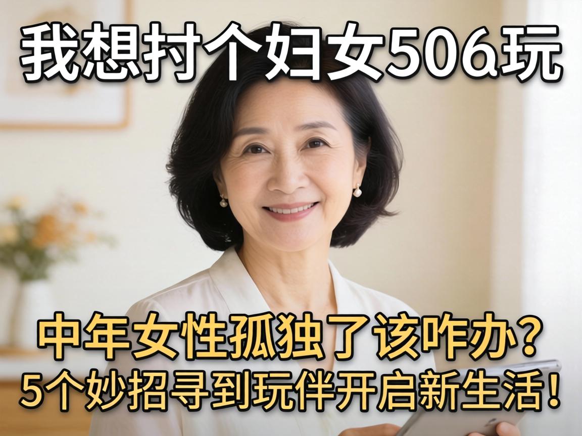 我想找个妇女50岁玩，中年女性孤独了该咋办？5个妙招寻到玩伴开启新生活！