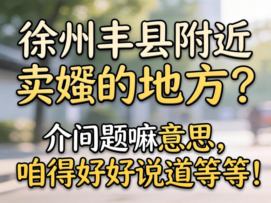 徐州丰县附近卖婬的地方？介问题嘛意思，咱得好好说道说道！