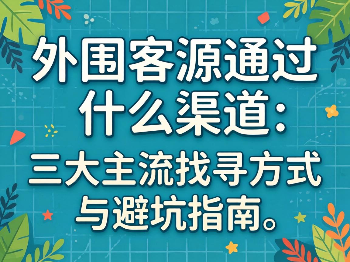 外围的客源通过什么渠道：三大主流找寻方法与避坑指南